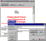 Addict Spell Check and Thesaurus 2 and TRichViewEdit