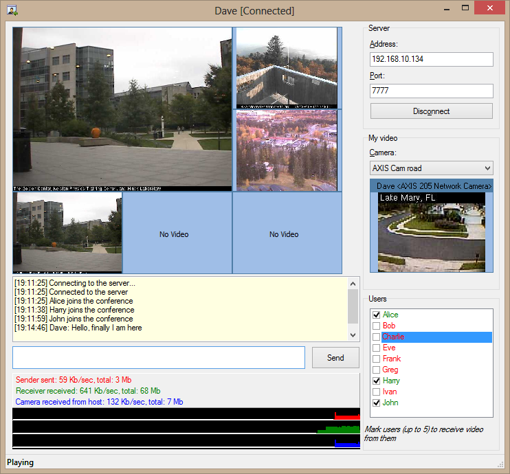 Delphi components for working with video cameras and implementing video chats