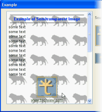 Semitransparent Images Demo