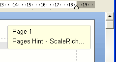 Tooltip on scrolling Hint on scrolling