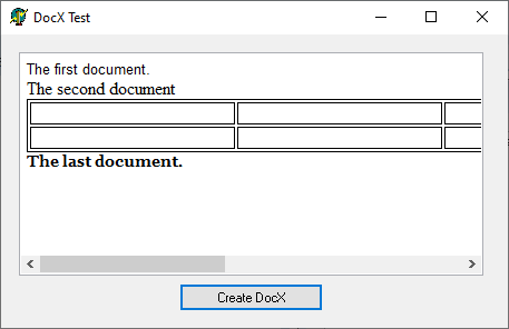 Create DocX with different page orientation