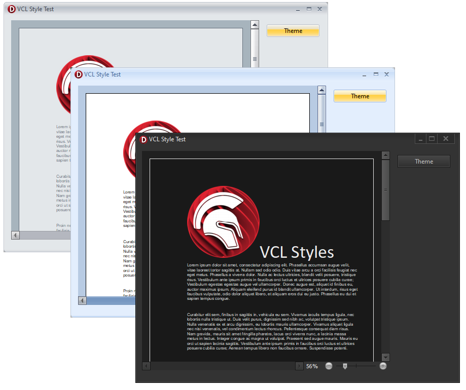 VCL styles in WYSIWYG editor component