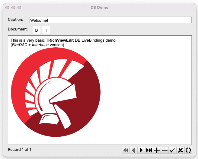 FireMonkey database demo in macOS