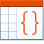 "Insert Report Table" icon
