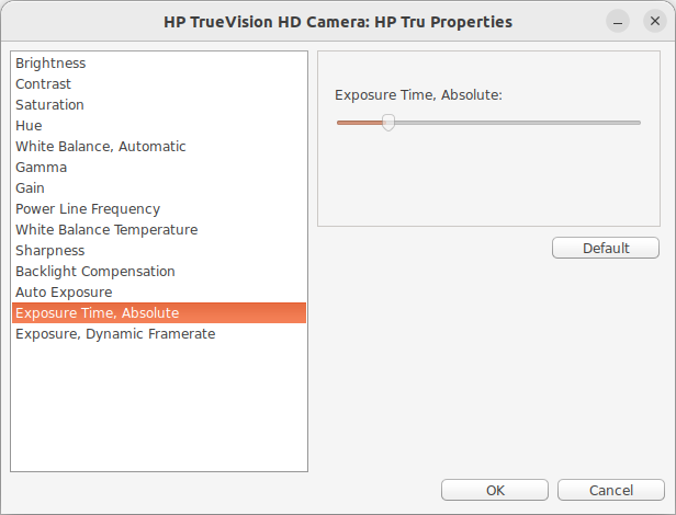 Exposure properties for a local camera in Linux FireMonkey