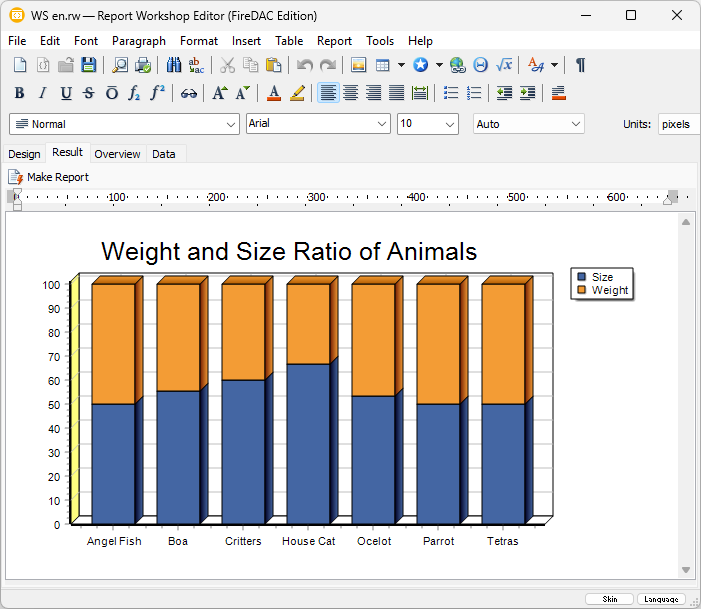Chart in ReportWorkshop
