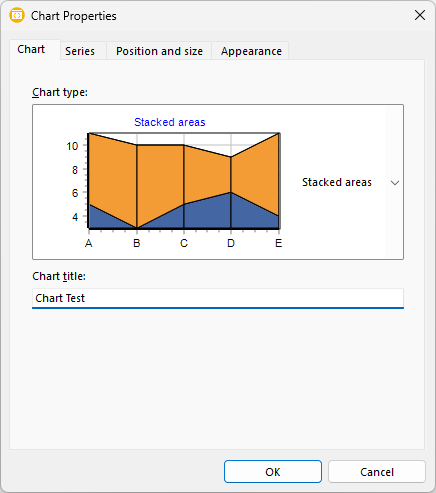 ReportWorkshop: area chart in the chart properties dialog